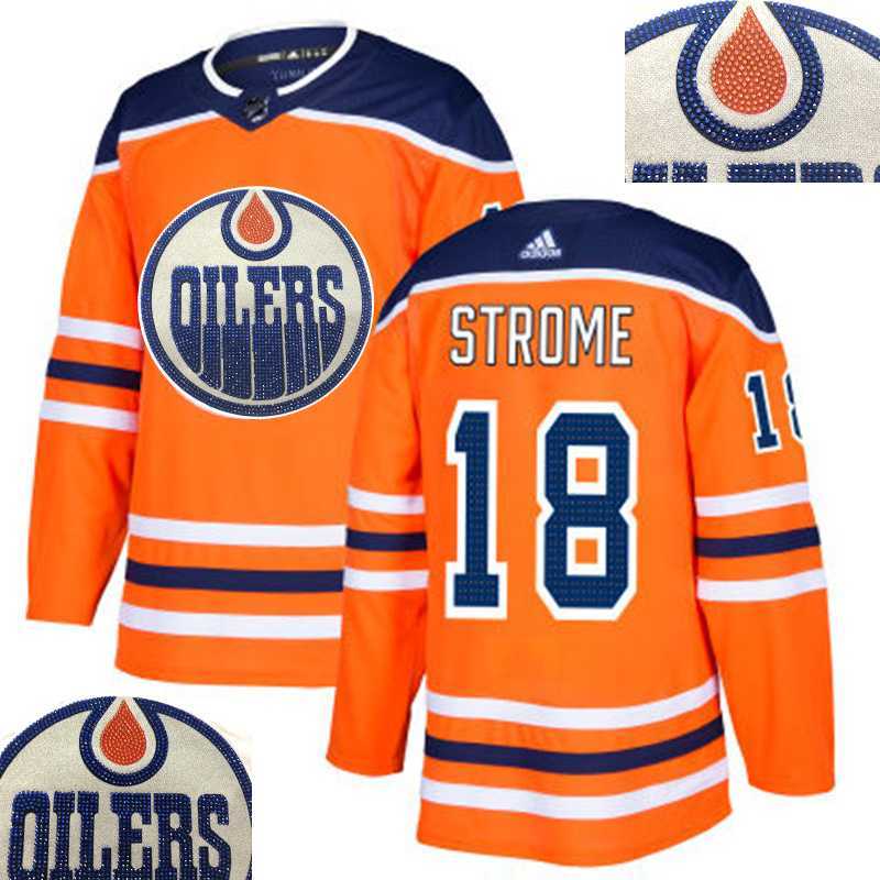 Oilers #18 Strome Orange With Special Glittery Logo Adidas Jersey,We sell and wholesale Oilers #18 Strome Orange With Special Glittery Logo Adidas Jersey on line form chian!